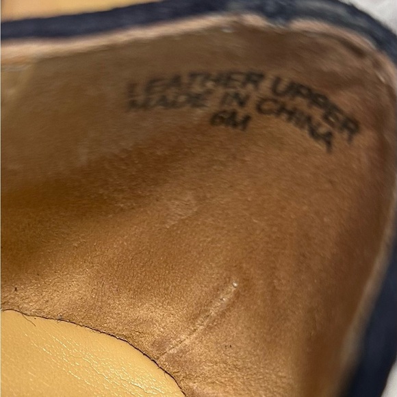 Talbots Women's Navy Suede Ballet Flats Size 6M - Picture 3 of 9